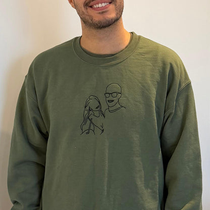 Sudadera bordada personalizada